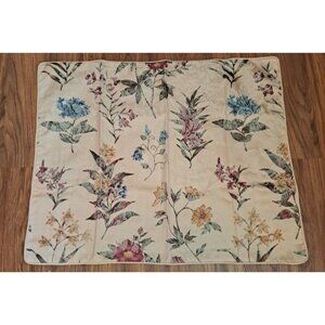 Springs Pillow Sham Standard Beige Floral Damask Wild Flowers Stripes Cottage